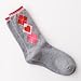 Kohl's Argyle Heart Pattern Socks Shoe 9 -11 Women