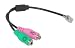 Headset Buddy Adapter: PC Headset to CISCO Phone Jack, RJ9/RJ10 to Dual 3.5mm Adapter, Not RJ11