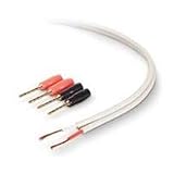 Belkin PureAV AV23002-50-WH 50-Foot 18-Gauge Speaker Cable and Pins (White)
