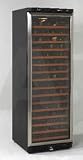 Avanti WCR682SS1 24 Freestanding Wine Cooler with Wooden Shelves on Pull-Out Roller Assembly, Security Lock and Built-In Interior Fan
