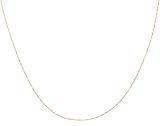 14k Rose Gold 1.2mm Singapore Necklace, 18