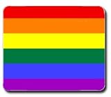 Gay Lesbian Pride Flag Mousepad Mouse Pad Mat