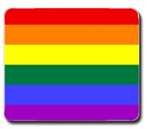 Gay Lesbian Pride Flag Mousepad Mouse Pad Mat