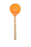 SiliconeZone Bamboo Ladle, Orange Ice