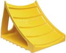 Marshall Excelsior Company 108451 Wheel Chock Block Cast Aluminum- Safety Yellow