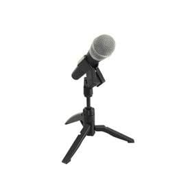 Foldable desktop microphone stand