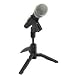Foldable desktop microphone stand