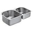 Moen S22376 Lancelot 32" x 18" Double Bowl Undermount Kitchen Sink Stainless Ste