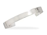 Sterling Silver Men's Cuff Bracelet, 3/8 inch wide, 3 1/8 inch diameter
