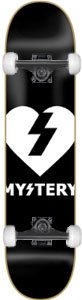 Mystery Heart Complete Skateboard - 8.25 Black/White w/Thunder Trucks