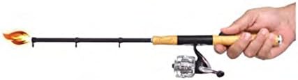 18" Open Face Reel Fishing Rod Barbecue Refillable Grill Lighter Bbq Butane