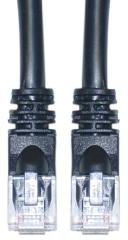 CAT6, UTP, with Molded Boot, 500MHz, Black, 3 ft