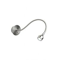 Led One Light Headboard Lamp in Brushed Steel