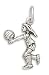Girl Volleyball Player Charm