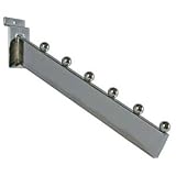 Lot of 25 - New 12" - 6 Ball Retangular Tube Waterfall Slatwall Bracket
