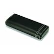 Intica Single Watch Black Leather Cigar Style Travel Case FJ-145L-Black