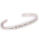 Far Fetched Love in Many Languages Slim Cuff Bracelet