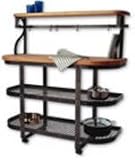 Enclume BSBB1 Baker's Sideboard Base Only Version Kitchen Furniture, Hammered Steel and Wood