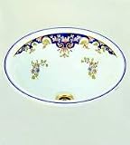 Herbeau 040305 Sceau Rose Powder Room Sambre 16 Above the Counter Lavatory Sink 0403