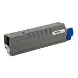 Compatible Okidata OKI 43324466 Yellow Toner Cartridge for C6000dn C6000n C6050dn C6050n