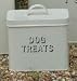 Cream Enamel Dog Treat Tin 50765