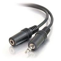 Cables To Go 40409 3.5 mm Male/Female Stereo Audio Extension Cable, Black (25 Feet/7.62 Meters )