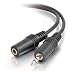 Cables To Go 40409 3.5 mm Male/Female Stereo Audio Extension Cable, Black (25 Feet/7.62 Meters )