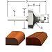 Vermont American 23135 1-1/2-Inch Outer diameter, 3/4-Inch Cutting Length, 1/2-Inch Radius Router Bit