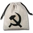 Q-Workshop: Battle Bag: Soviet Union - Russia (Hammer & Sickle) - Dice Bag in Linen