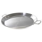IMAGE OF 14 inch Stainless Steel Flat Bottom Paella Pan
