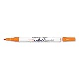 Uni Paint Opaque Oil Based Paint Marker, 1.5mm Fine Point, Orange (SAN63707)