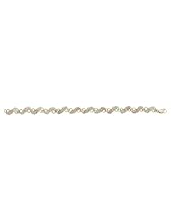 Black Hills Gold Tricolor 10K Gold Diagonal Leaf Bracelet