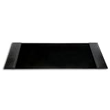 Black Crocodile Embossed Leather 25 x 17 Desk Pad