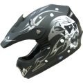 ATV Motocross Helmet 405-181 Skull Matt Black