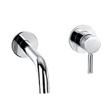 Arctic wall mounted single lever basin filler