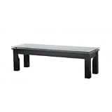 The SL Series Modern Glass Top Accent Table - SL-TCR (50 x 15) (Black) (15