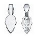 Sterling Silver Plated Leaf Double Bail - Medium