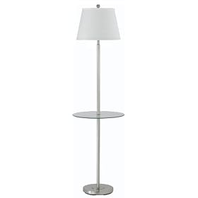 Gallery Glass Tray Floor Lamp with Shade