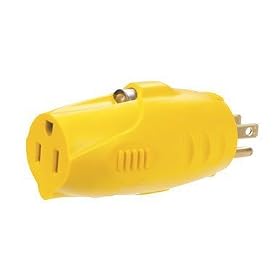 Ace Trading - Kintron AD-KB2FD(F) Led Extension Cord Adapter - Yellow