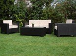 Cambridge Range Black All Weather Synthetic Rattan set