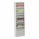 SAF4321GR - Magazine Rack, 11 Pockets, Steel, 9-3/4x4x36-3/8, Gray