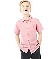 Autograph Pure Cotton Classic Collar Plain Shirt