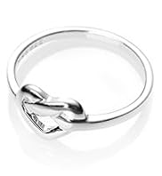 Sterling Silver Heart Knot Ring