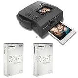 Polaroid Z340 Instant Digital Camera with ZINK (Zero Ink) Printing Technology - Bundle - with Polaroid 3x4 inch Zink Photo Paper 60 Sheets