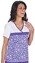 Scrubs - Dickies Hip Flip 100% Cotton Pink Bliss Contrast Tri Scrub Top