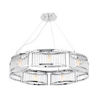 Access Lighting 23979-CH-CCL Gemini 7 Light Single Tier Chandelier in Chrome with Clear... by Access Lighting