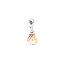 Sterling Silver November Birthstone Genuine Citrine Drop Pendant