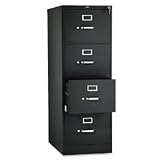 HON514CPP - Hon 514CPP 4 Drawer Vertical File w/Lock, Legal Size, 510 Series, 25 Deep, Black