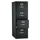 HON COMPANY 510 Series 25 deep full-suspension file, four-drawer, legal, black HON514CPP... by Hon
