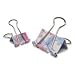 BAU29649 - Binder Clips,Pink Potpourri Design,2 Sizes,18 Bags/DS